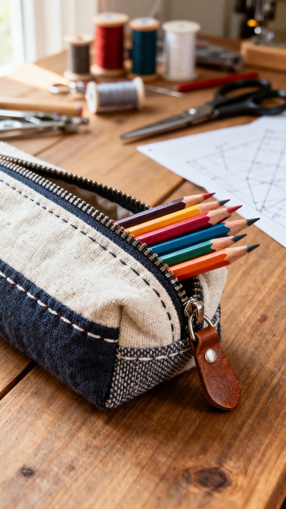slide down pencil organizer