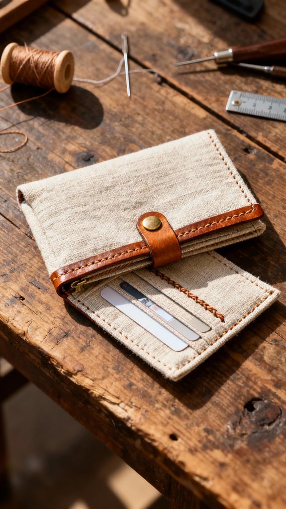 slim wallet with customization