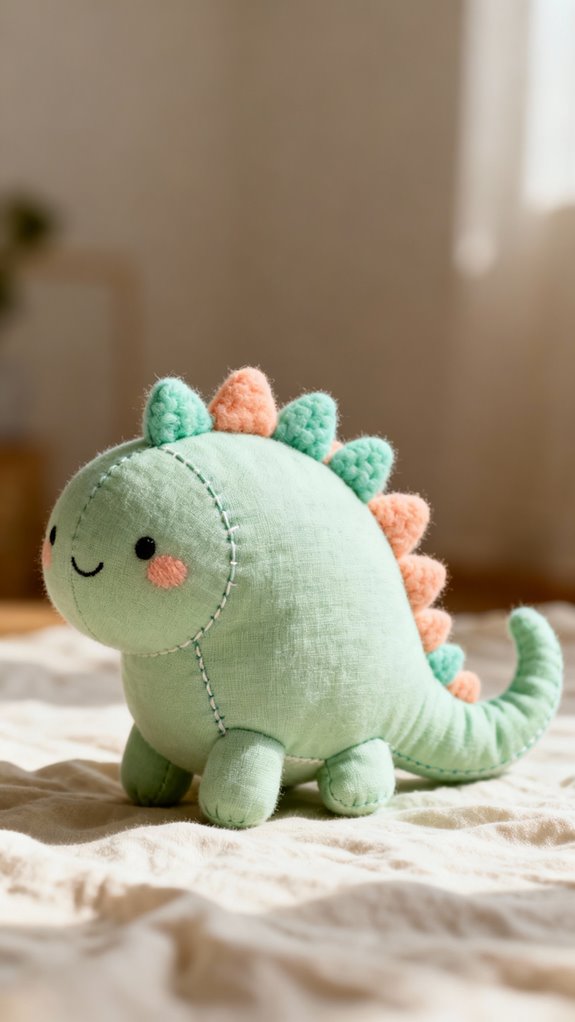 soft dinosaur plush tutorial
