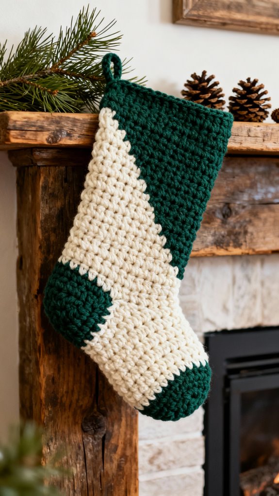 split single crochet stockings