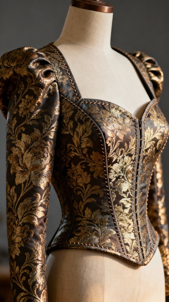 structured brocade bolero transformation