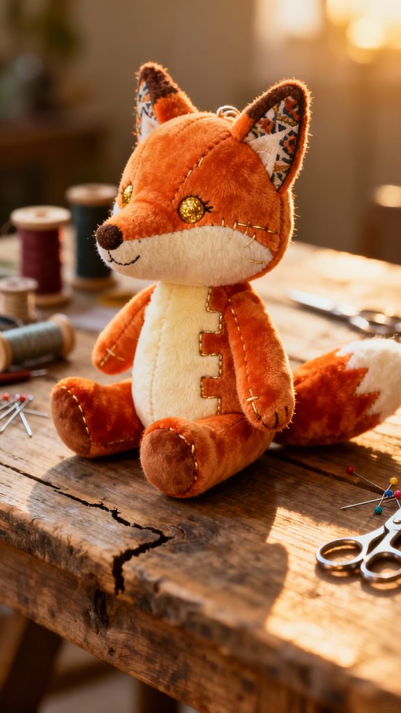 stuffed fox plush toy