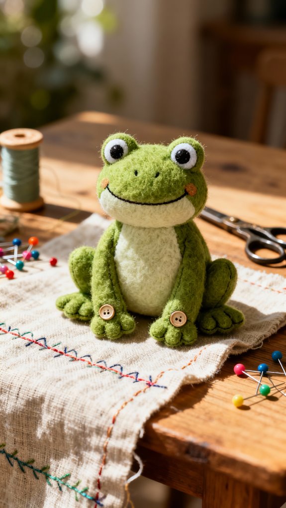 stumpy legged frog sewing pattern
