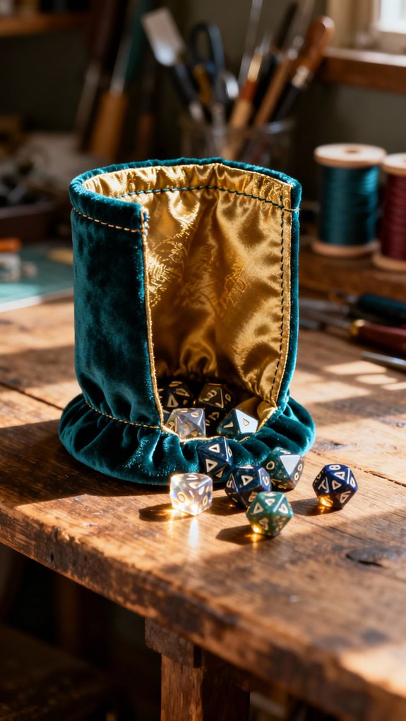 sturdy upright dice storage