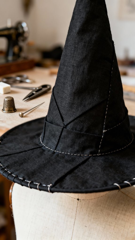 sturdy witch hat construction