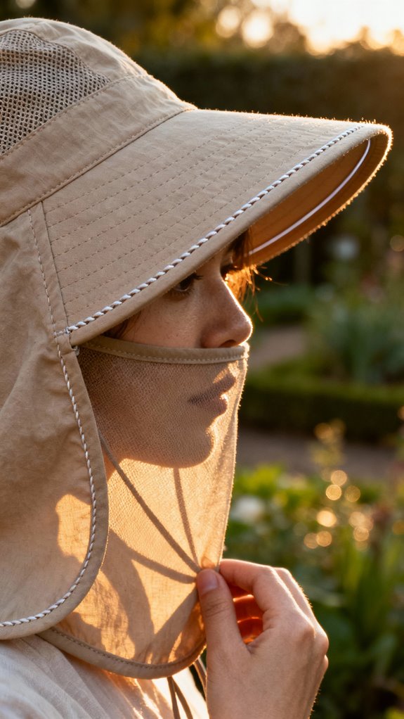 sun protective adjustable bonnets