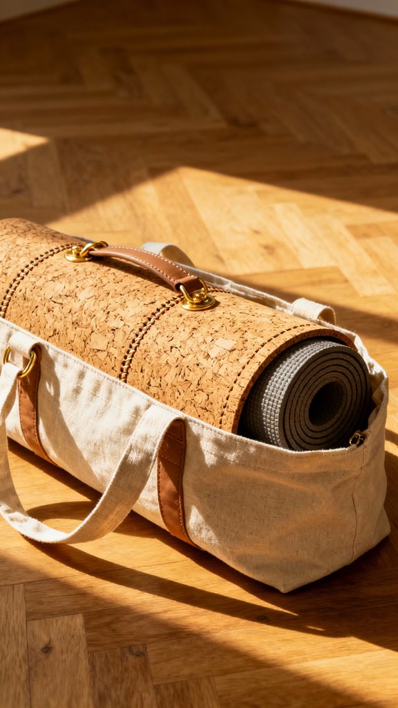 sustainable cork canvas bag