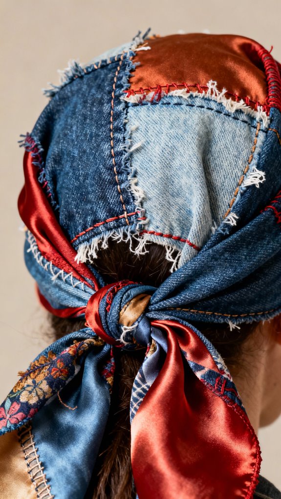 sustainable patchwork fabric creation