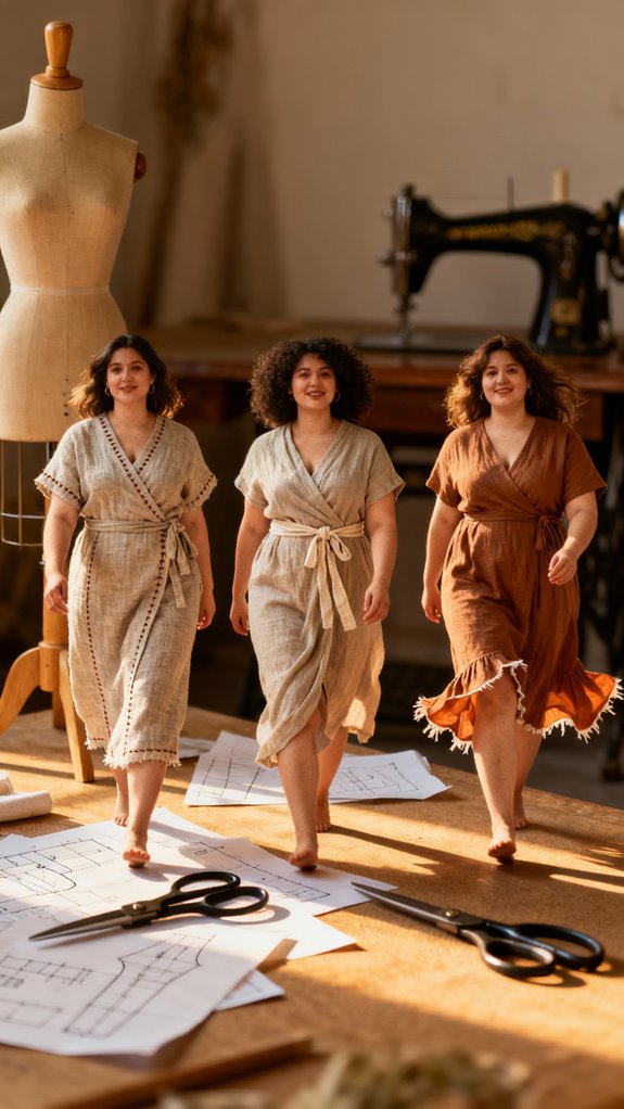 sustainable wrap dress patterns