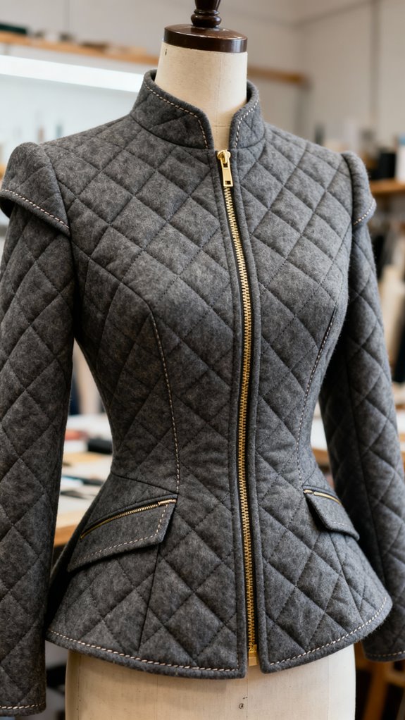 tailored quilted jacket construction