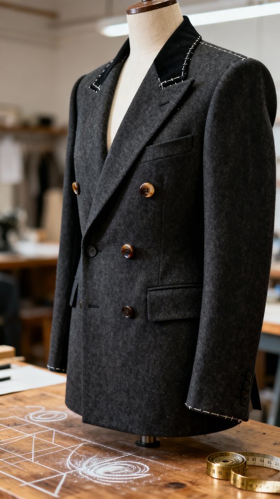 tailored wool blazer construction techniques