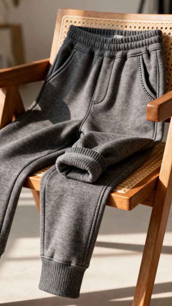 tapered joggers with cuffs