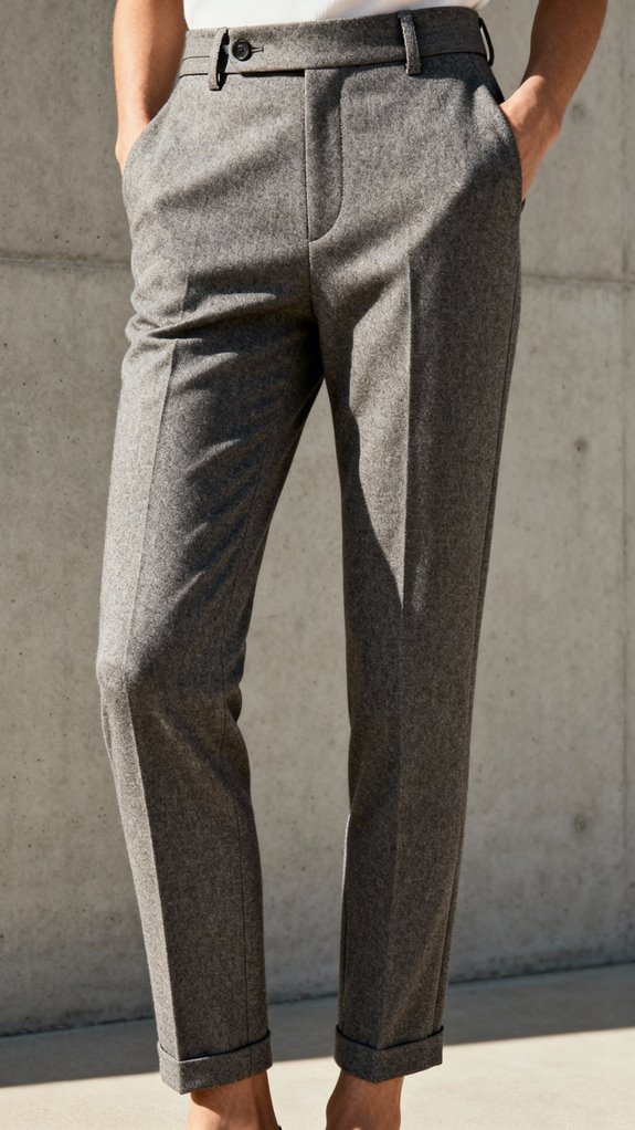tapered leg trousers versatility