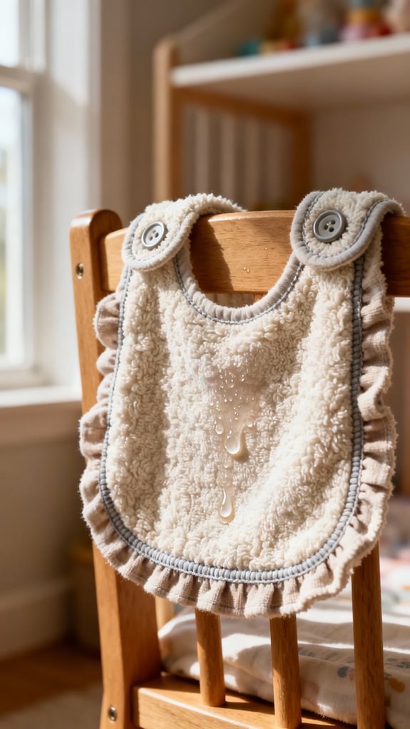 terrycloth drool bib design