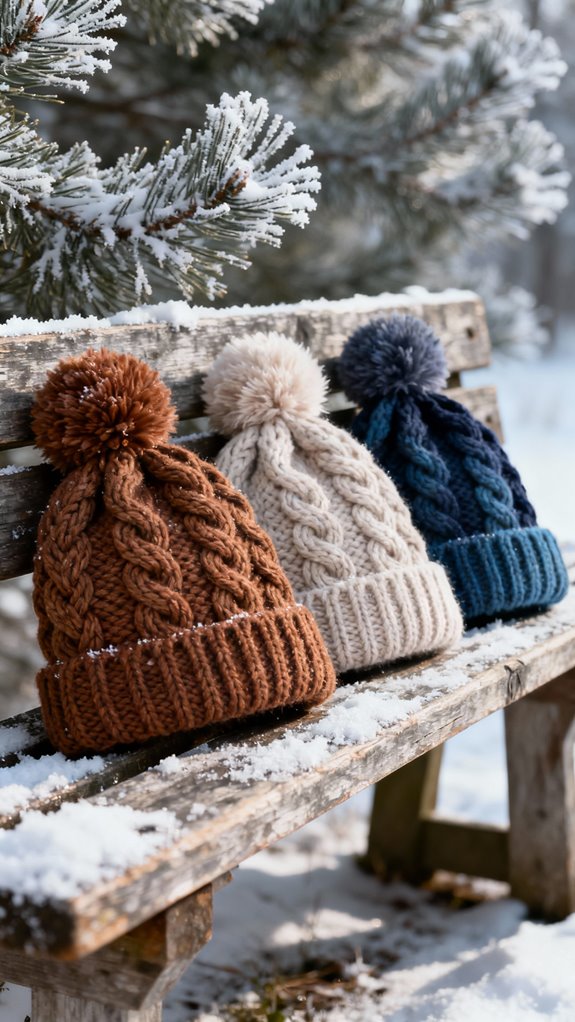 textured loop stitch beanie