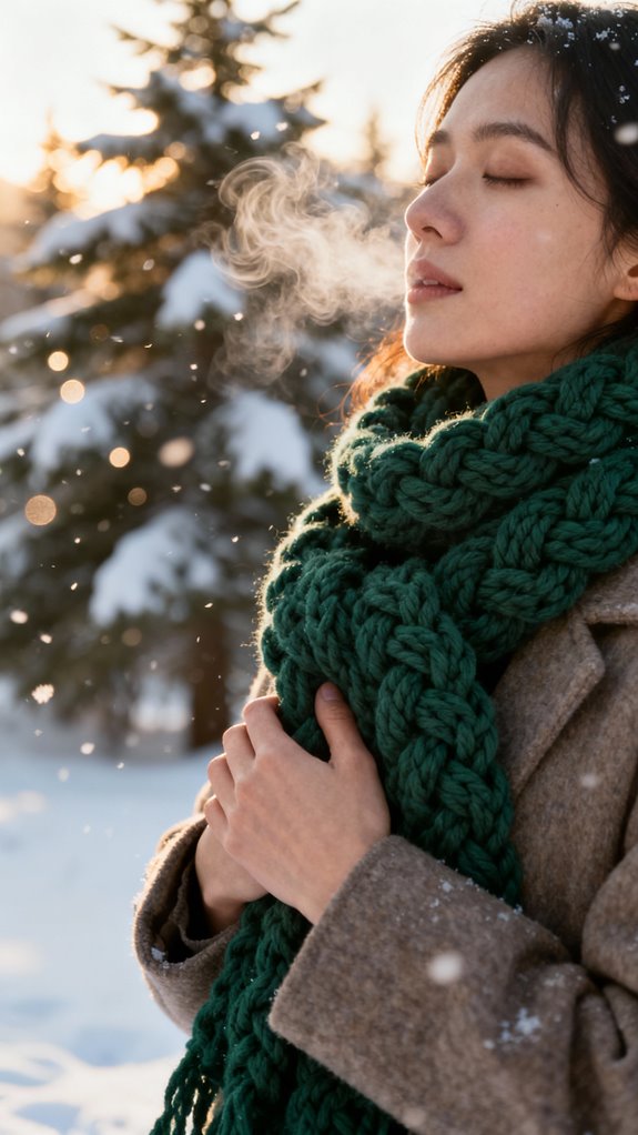 textured warmth scarf pattern
