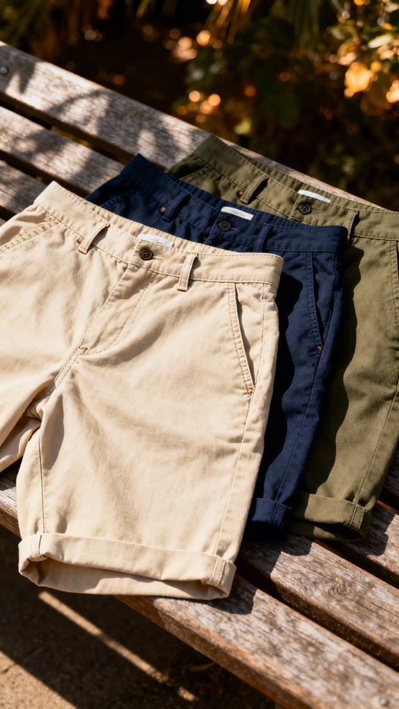 timeless cotton twill shorts