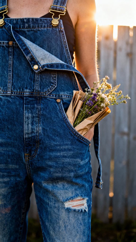 timeless durable denim overalls