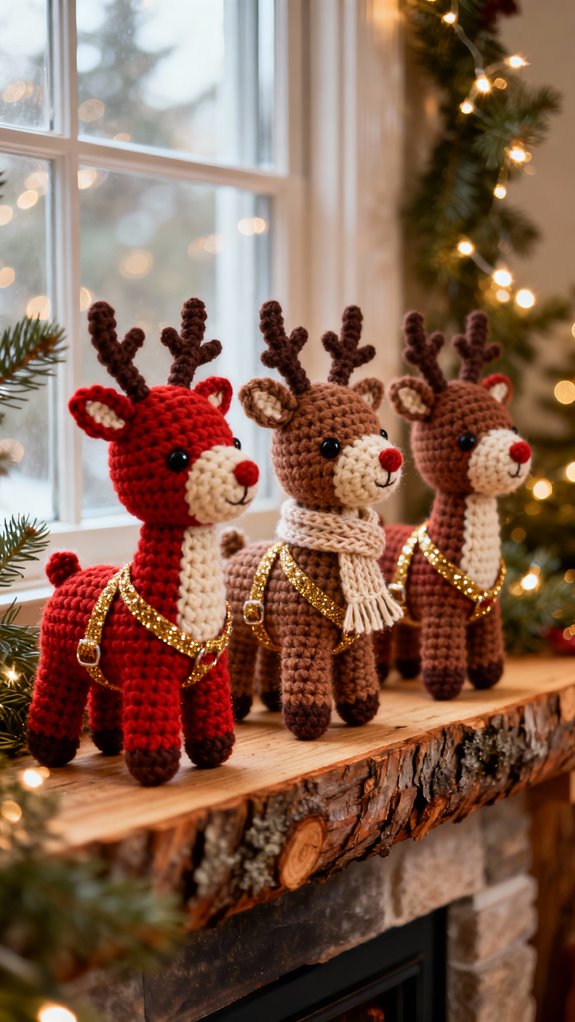 traditional santa s reindeer pattern