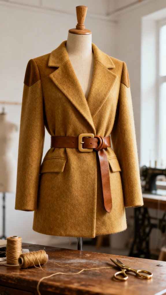 transformative tie waist coat styling