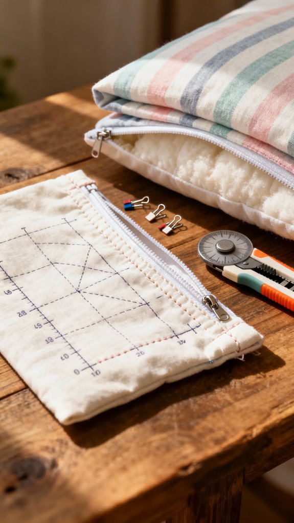travel size pillowcase sewing