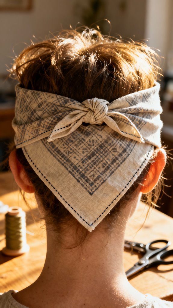 triangle fold headband instructions