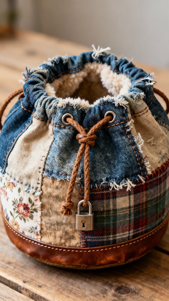 unique patchwork chalk bags