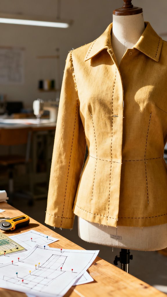 unlined jacket sewing instructions