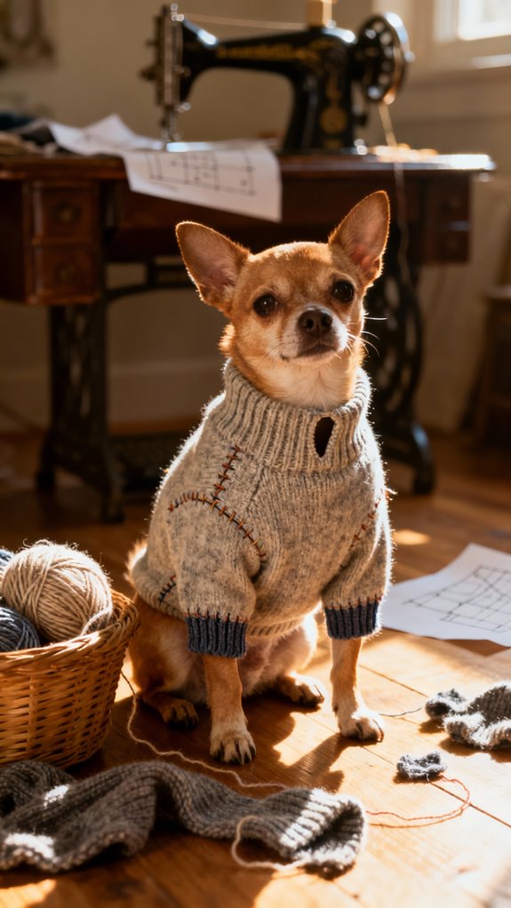 upcycled cozy dog apparel