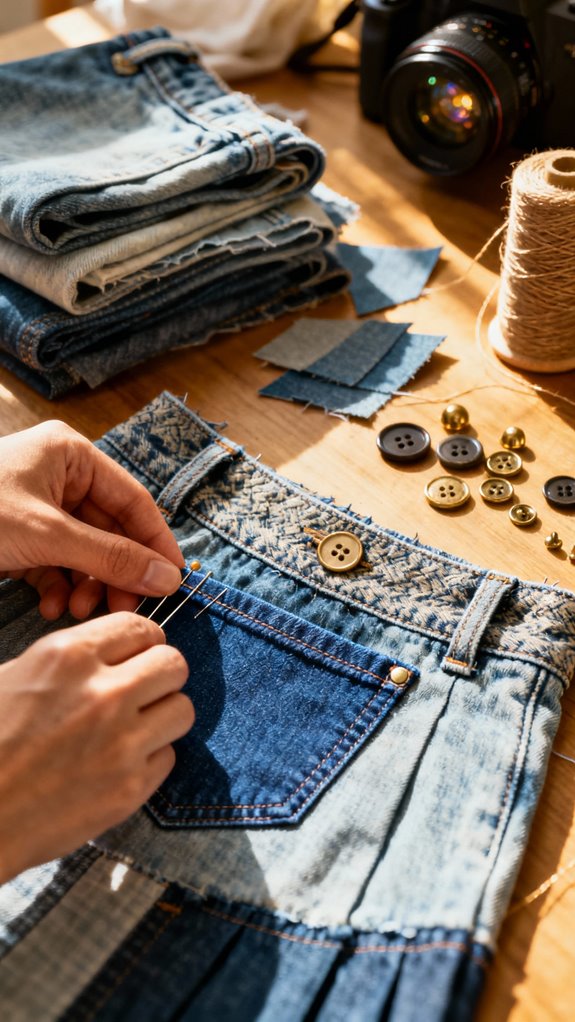 upcycled denim creative projects