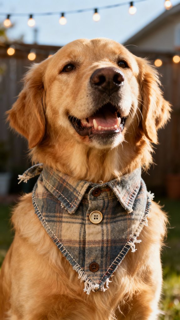upcycled dog bandanas crafted