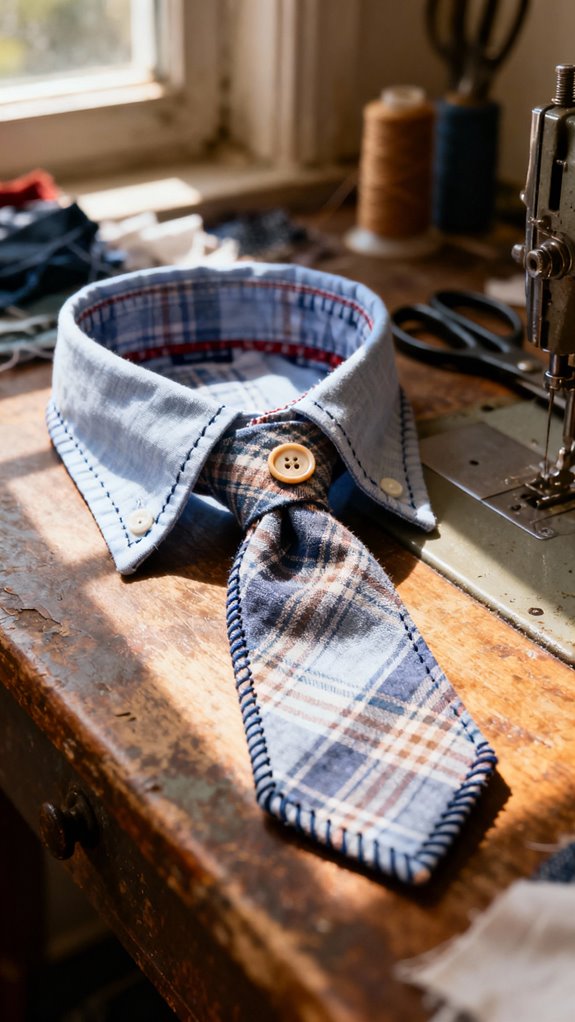 upcycled shirt tie tutorial