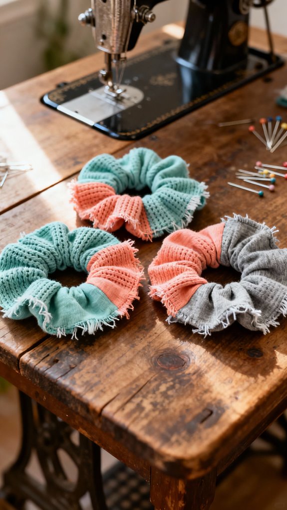 upcycled t shirt scrunchie craft