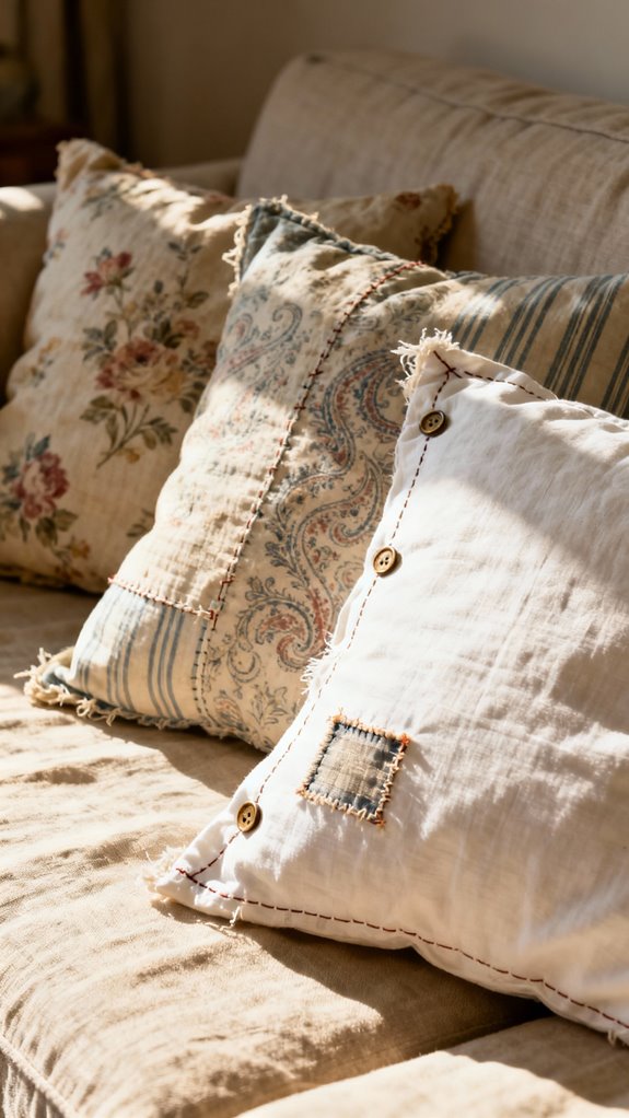 upcycled vintage pillowcase project