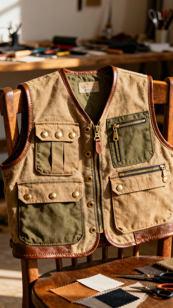 utility vest with pockets