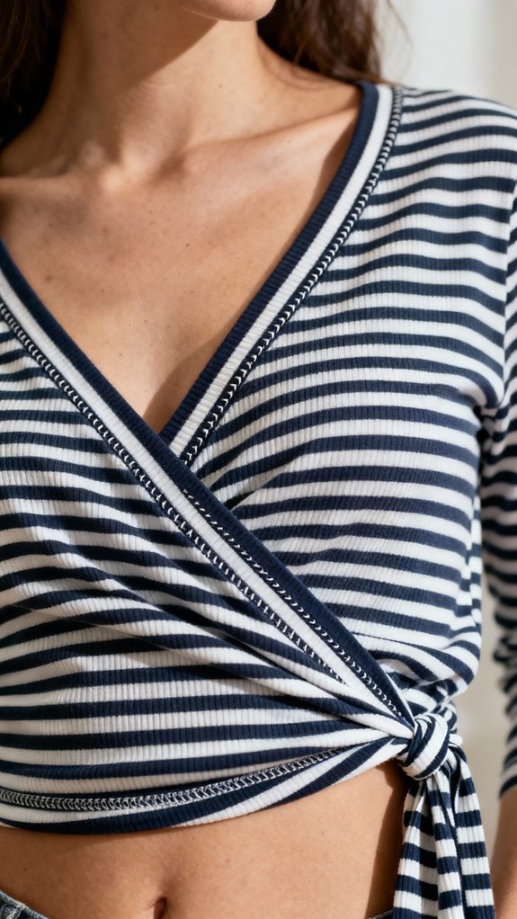 versatile casual wrap top