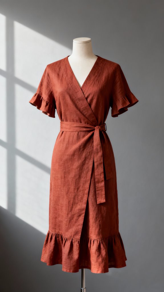 versatile faux wrap dress