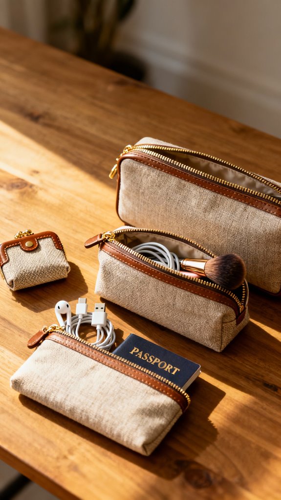versatile multi size organizer pouches