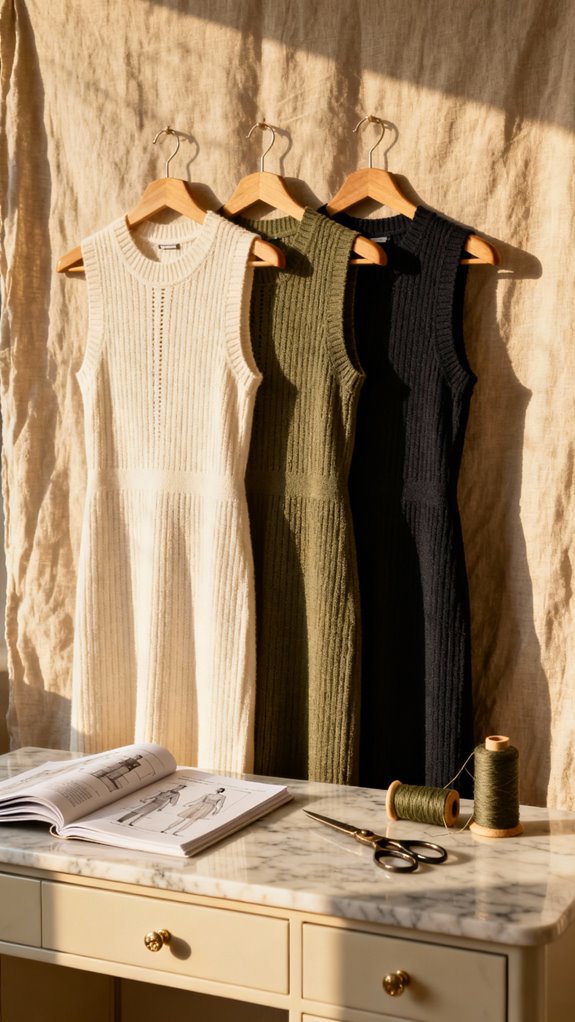 versatile sleeveless knit dresses