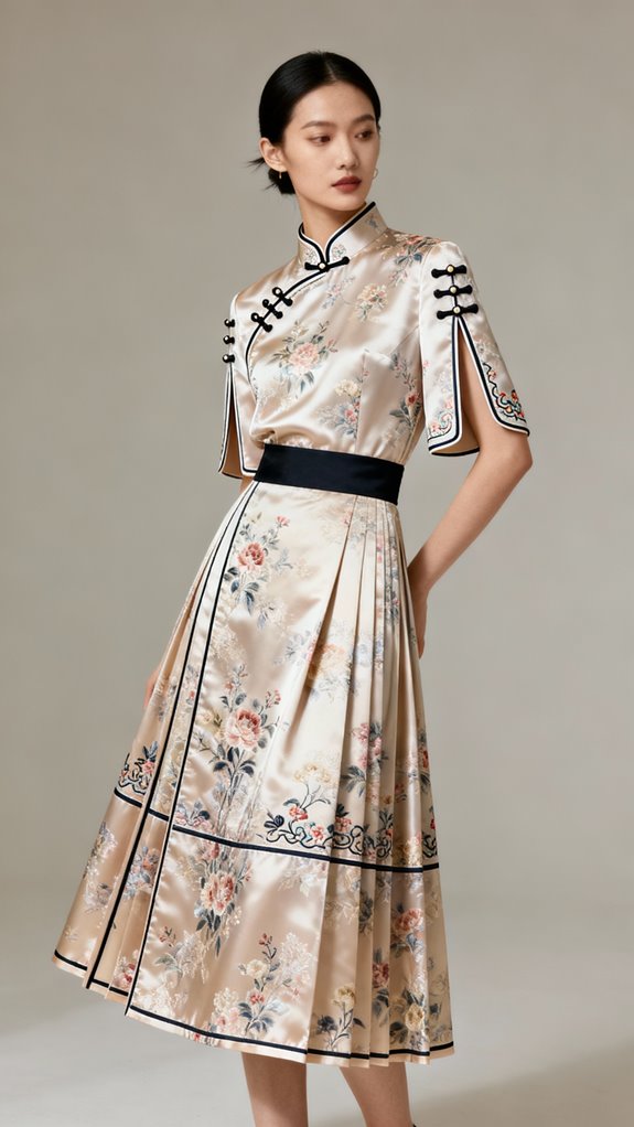versatile two piece cheongsam set