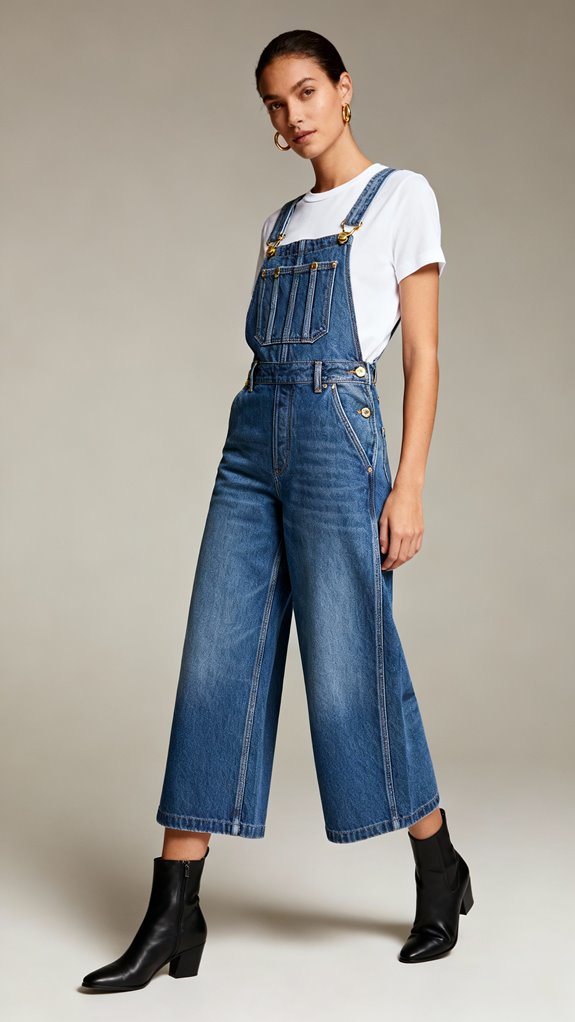 versatile wide leg overalls