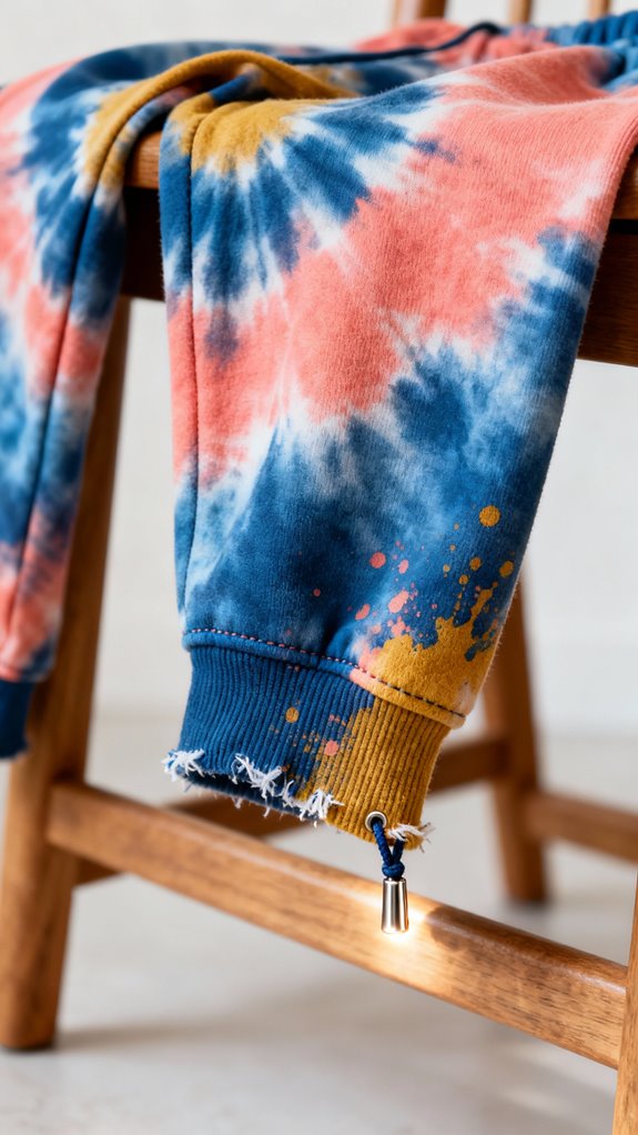 vibrant tie dye sweatpants techniques