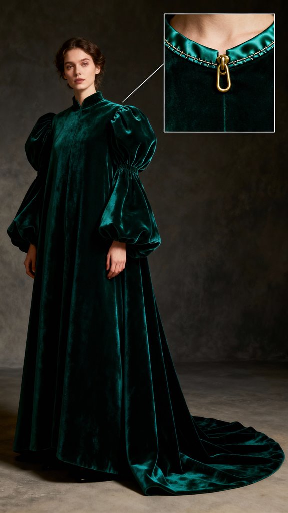victorian velvet cape creation