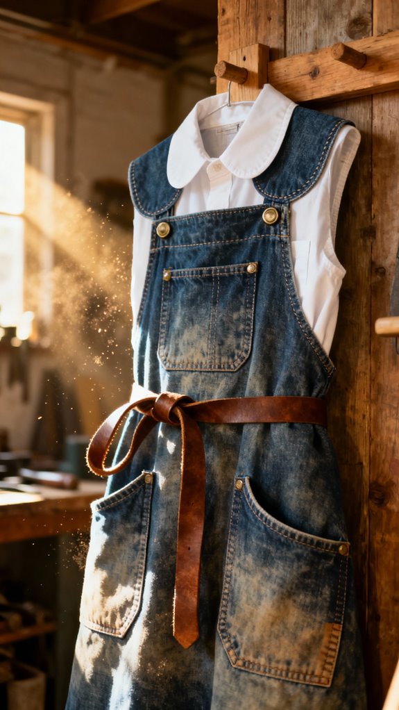 vintage cobbler apron design