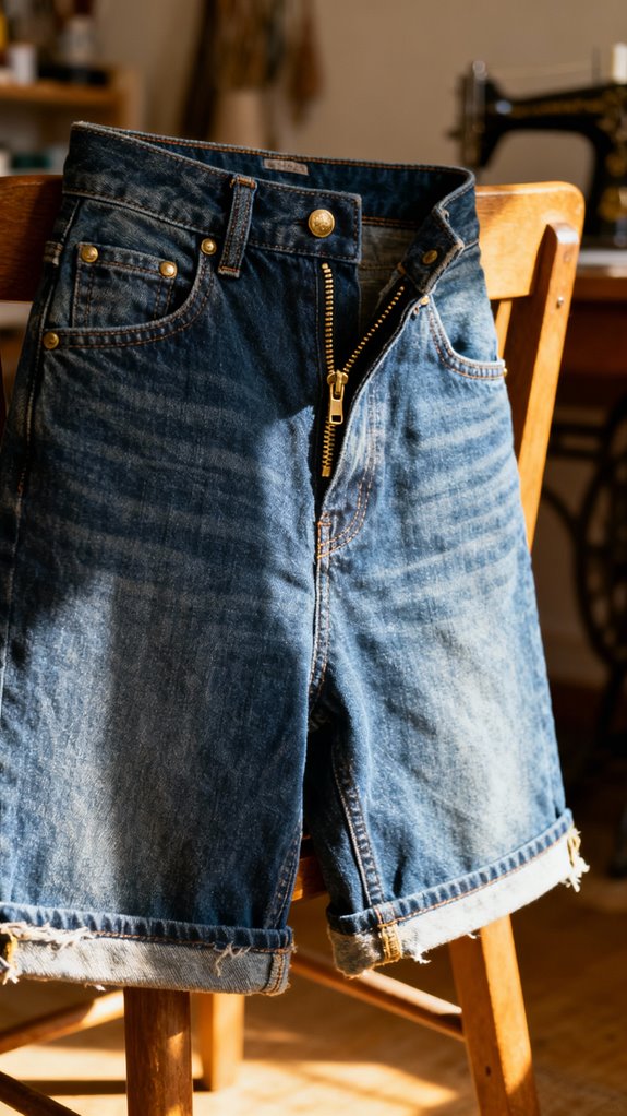 vintage high waisted jeans sewing