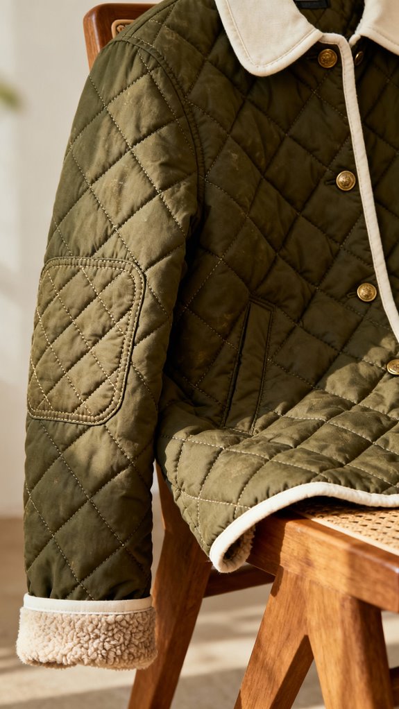 vintage quilted jacket design