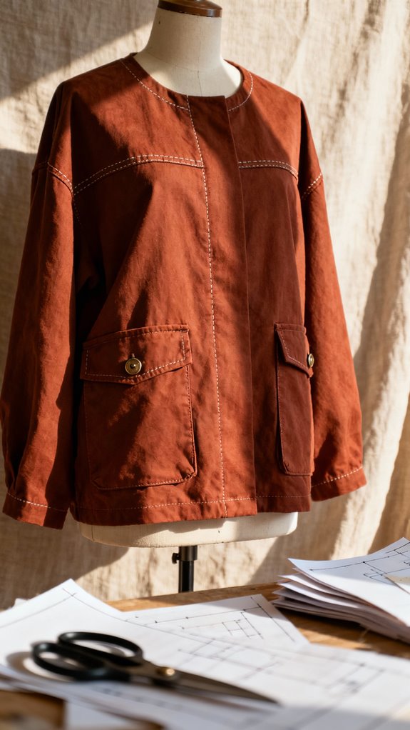 vintage workwear jacket features