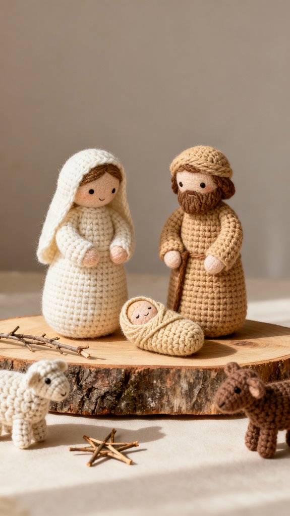 waldorf inspired minimalist nativity
