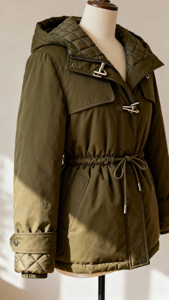 warm adjustable winter parka