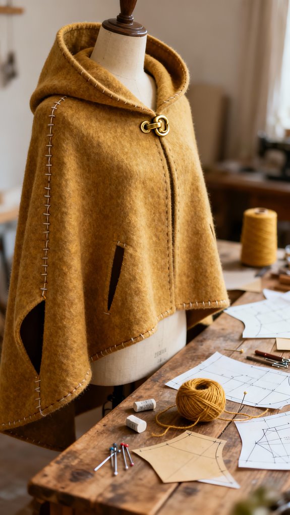 warm stylish eco friendly capelet